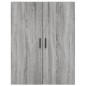 vidaXL Credenza Grigio Sonoma 69,5x34x180 cm in Legno Multistrato vidaXL Credenza Grigio Sonoma 69,5x34x180 cm in Legno Multistrato