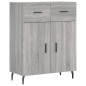 vidaXL Credenza Grigio Sonoma 69,5x34x180 cm in Legno Multistrato vidaXL Credenza Grigio Sonoma 69,5x34x180 cm in Legno Multistrato