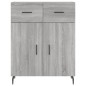 vidaXL Credenza Grigio Sonoma 69,5x34x180 cm in Legno Multistrato vidaXL Credenza Grigio Sonoma 69,5x34x180 cm in Legno Multistrato