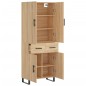vidaXL Credenza Rovere Sonoma 69,5x34x180 cm in Legno Multistrato vidaXL Credenza Rovere Sonoma 69,5x34x180 cm in Legno Multistrato
