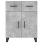 vidaXL Credenza Grigio Cemento 69,5x34x180 cm in Legno Multistrato vidaXL Credenza Grigio Cemento 69,5x34x180 cm in Legno Multistrato