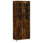 vidaXL Credenza Rovere Fumo 69,5x34x180 cm in Legno Multistrato vidaXL Credenza Rovere Fumo 69,5x34x180 cm in Legno Multistrato