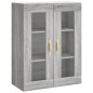 vidaXL Credenza Grigio Sonoma 69,5x34x180 cm in Legno Multistrato vidaXL Credenza Grigio Sonoma 69,5x34x180 cm in Legno Multistrato