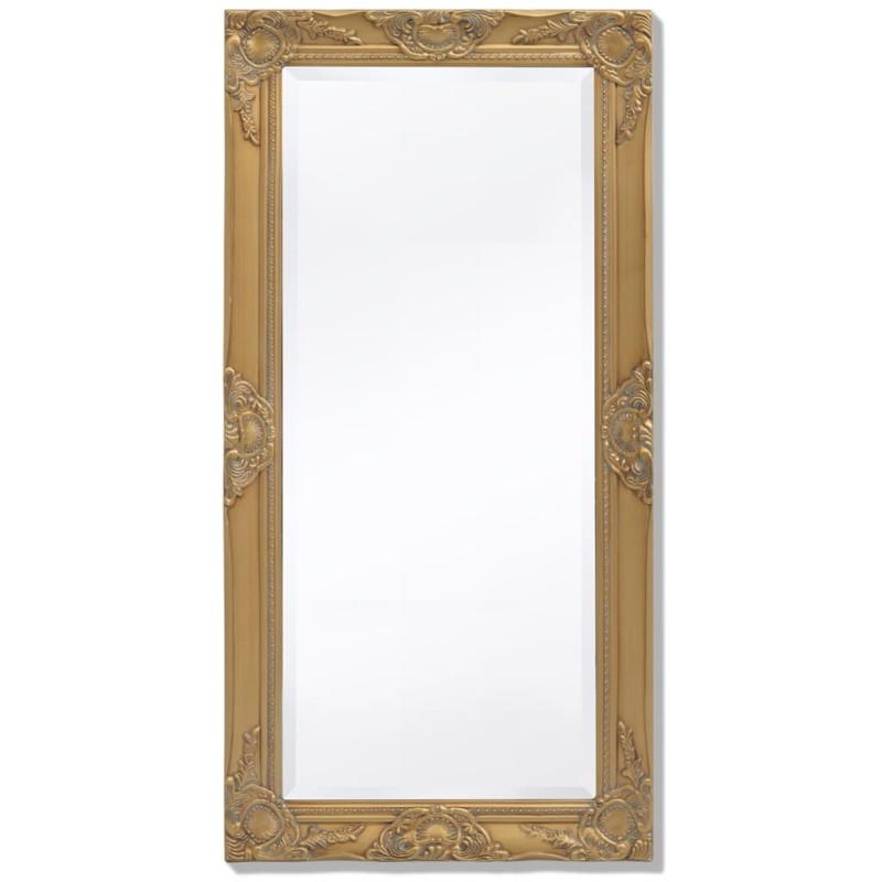Specchio da Parete Stile Barocco 100x50 cm Dorato Specchio da Parete Stile Barocco 100x50 cm Dorato