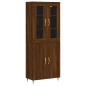 vidaXL Credenza Rovere Marrone 69,5x34x180 cm in Legno Multistrato vidaXL Credenza Rovere Marrone 69,5x34x180 cm in Legno Multistrato