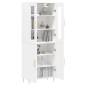 vidaXL Credenza Bianca 69,5x34x180 cm in Legno Multistrato vidaXL Credenza Bianca 69,5x34x180 cm in Legno Multistrato