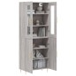 vidaXL Credenza Grigio Sonoma 69,5x34x180 cm in Legno Multistrato vidaXL Credenza Grigio Sonoma 69,5x34x180 cm in Legno Multistrato