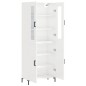 vidaXL Credenza Bianco Lucido 69,5x34x180 cm in Legno Multistrato vidaXL Credenza Bianco Lucido 69,5x34x180 cm in Legno Multistrato