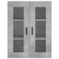 vidaXL Credenza Grigio Cemento 69,5x34x180 cm in Legno Multistrato vidaXL Credenza Grigio Cemento 69,5x34x180 cm in Legno Multistrato