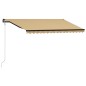 Tenda da Sole Retrattile Automatica 400x300 cm Gialla e Bianca Tenda da Sole Retrattile Automatica 400x300 cm Gialla e Bianca
