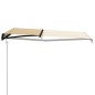 Tenda da Sole Retrattile Automatica 400x300 cm Gialla e Bianca Tenda da Sole Retrattile Automatica 400x300 cm Gialla e Bianca