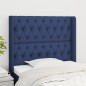 Testiera ad Orecchio Blu 103x16x118/128 cm in Tessuto Testiera ad Orecchio Blu 103x16x118/128 cm in Tessuto