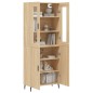 vidaXL Credenza Rovere Sonoma 69,5x34x180 cm in Legno Multistrato vidaXL Credenza Rovere Sonoma 69,5x34x180 cm in Legno Multistrato