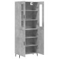vidaXL Credenza Grigio Cemento 69,5x34x180 cm in Legno Multistrato vidaXL Credenza Grigio Cemento 69,5x34x180 cm in Legno Multistrato