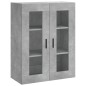 vidaXL Credenza Grigio Cemento 69,5x34x180 cm in Legno Multistrato vidaXL Credenza Grigio Cemento 69,5x34x180 cm in Legno Multistrato