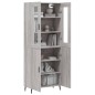 vidaXL Credenza Grigio Sonoma 69,5x34x180 cm in Legno Multistrato vidaXL Credenza Grigio Sonoma 69,5x34x180 cm in Legno Multistrato