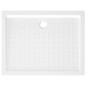Piatto Doccia con Superficie Puntinata Bianco 90x70x4 cm in ABS