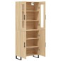 vidaXL Credenza Rovere Sonoma 69,5x34x180 cm in Legno Multistrato vidaXL Credenza Rovere Sonoma 69,5x34x180 cm in Legno Multistrato