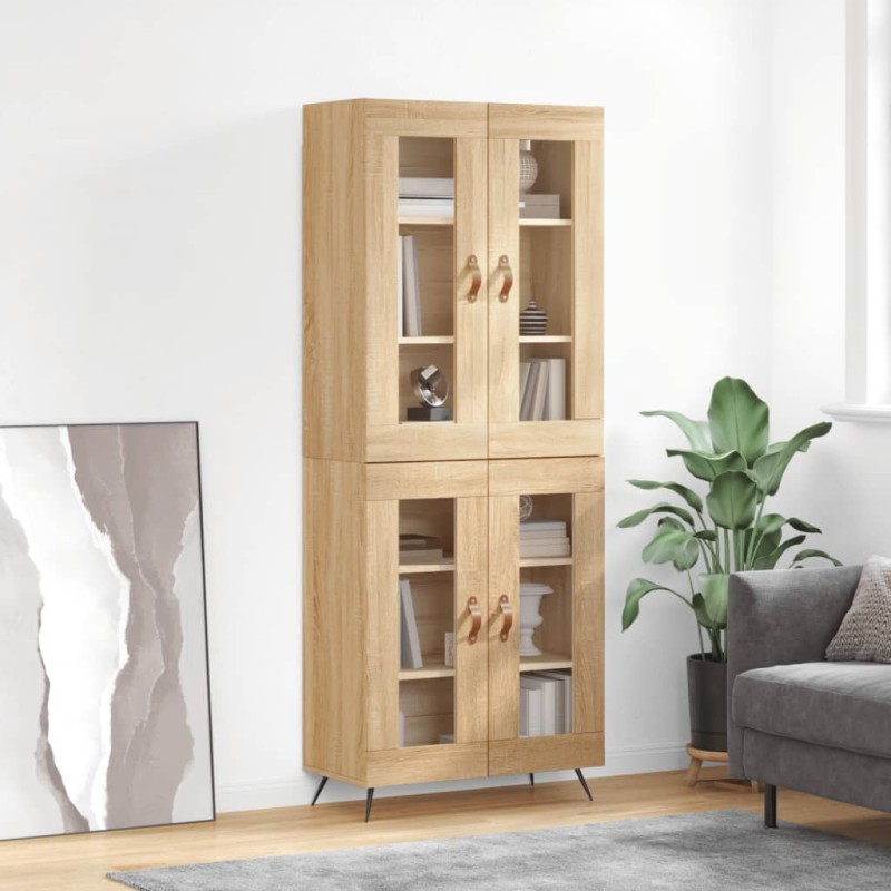 vidaXL Credenza Rovere Sonoma 69,5x34x180 cm in Legno Multistrato vidaXL Credenza Rovere Sonoma 69,5x34x180 cm in Legno Multistrato