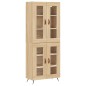 vidaXL Credenza Rovere Sonoma 69,5x34x180 cm in Legno Multistrato vidaXL Credenza Rovere Sonoma 69,5x34x180 cm in Legno Multistrato