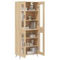 vidaXL Credenza Rovere Sonoma 69,5x34x180 cm in Legno Multistrato vidaXL Credenza Rovere Sonoma 69,5x34x180 cm in Legno Multistrato
