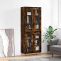 vidaXL Credenza Rovere Fumo 69,5x34x180 cm in Legno Multistrato vidaXL Credenza Rovere Fumo 69,5x34x180 cm in Legno Multistrato