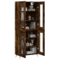 vidaXL Credenza Rovere Fumo 69,5x34x180 cm in Legno Multistrato vidaXL Credenza Rovere Fumo 69,5x34x180 cm in Legno Multistrato