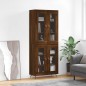 vidaXL Credenza Rovere Marrone 69,5x34x180 cm in Legno Multistrato vidaXL Credenza Rovere Marrone 69,5x34x180 cm in Legno Multistrato