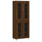 vidaXL Credenza Rovere Marrone 69,5x34x180 cm in Legno Multistrato vidaXL Credenza Rovere Marrone 69,5x34x180 cm in Legno Multistrato