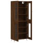 vidaXL Credenza Rovere Marrone 69,5x34x180 cm in Legno Multistrato vidaXL Credenza Rovere Marrone 69,5x34x180 cm in Legno Multistrato