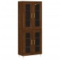 vidaXL Credenza Rovere Marrone 69,5x34x180 cm in Legno Multistrato vidaXL Credenza Rovere Marrone 69,5x34x180 cm in Legno Multistrato