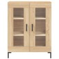 vidaXL Credenza Rovere Sonoma 69,5x34x180 cm in Legno Multistrato