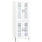 vidaXL Credenza Bianca 69,5x34x180 cm in Legno Multistrato vidaXL Credenza Bianca 69,5x34x180 cm in Legno Multistrato