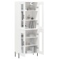 vidaXL Credenza Bianca 69,5x34x180 cm in Legno Multistrato vidaXL Credenza Bianca 69,5x34x180 cm in Legno Multistrato
