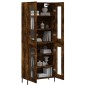 vidaXL Credenza Rovere Fumo 69,5x34x180 cm in Legno Multistrato vidaXL Credenza Rovere Fumo 69,5x34x180 cm in Legno Multistrato