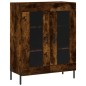 vidaXL Credenza Rovere Fumo 69,5x34x180 cm in Legno Multistrato vidaXL Credenza Rovere Fumo 69,5x34x180 cm in Legno Multistrato