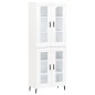 vidaXL Credenza Bianca 69,5x34x180 cm in Legno Multistrato vidaXL Credenza Bianca 69,5x34x180 cm in Legno Multistrato
