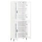 vidaXL Credenza Bianca 69,5x34x180 cm in Legno Multistrato vidaXL Credenza Bianca 69,5x34x180 cm in Legno Multistrato