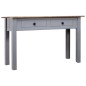 Tavolo Consolle Grigio 110x40x72 cm Legno Massello Pino Panama Tavolo Consolle Grigio 110x40x72 cm Legno Massello Pino Panama