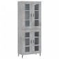 vidaXL Credenza Grigio Cemento 69,5x34x180 cm in Legno Multistrato vidaXL Credenza Grigio Cemento 69,5x34x180 cm in Legno Multistrato