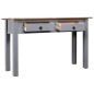 Tavolo Consolle Grigio 110x40x72 cm Legno Massello Pino Panama Tavolo Consolle Grigio 110x40x72 cm Legno Massello Pino Panama
