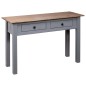 Tavolo Consolle Grigio 110x40x72 cm Legno Massello Pino Panama Tavolo Consolle Grigio 110x40x72 cm Legno Massello Pino Panama