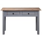 Tavolo Consolle Grigio 110x40x72 cm Legno Massello Pino Panama Tavolo Consolle Grigio 110x40x72 cm Legno Massello Pino Panama