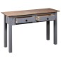 Tavolo Consolle Grigio 110x40x72 cm Legno Massello Pino Panama Tavolo Consolle Grigio 110x40x72 cm Legno Massello Pino Panama