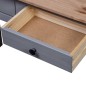 Tavolo Consolle Grigio 110x40x72 cm Legno Massello Pino Panama Tavolo Consolle Grigio 110x40x72 cm Legno Massello Pino Panama