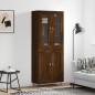 vidaXL Credenza Rovere Marrone 69,5x34x180 cm in Legno Multistrato vidaXL Credenza Rovere Marrone 69,5x34x180 cm in Legno Multistrato