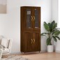 vidaXL Credenza Rovere Marrone 69,5x34x180 cm in Legno Multistrato vidaXL Credenza Rovere Marrone 69,5x34x180 cm in Legno Multistrato
