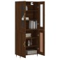 vidaXL Credenza Rovere Marrone 69,5x34x180 cm in Legno Multistrato vidaXL Credenza Rovere Marrone 69,5x34x180 cm in Legno Multistrato