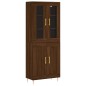 vidaXL Credenza Rovere Marrone 69,5x34x180 cm in Legno Multistrato vidaXL Credenza Rovere Marrone 69,5x34x180 cm in Legno Multistrato