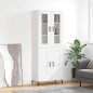 vidaXL Credenza Bianca 69,5x34x180 cm in Legno Multistrato vidaXL Credenza Bianca 69,5x34x180 cm in Legno Multistrato